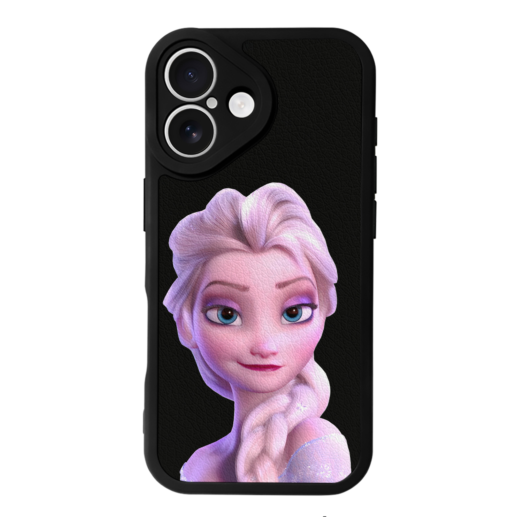 （画像用） アナと雪の女王 アンナ エルサ Frozen Anna Elsa 【iPhone 16シリーズ対応】シリコンスマホケース（レザー調） 材質：シリコン
